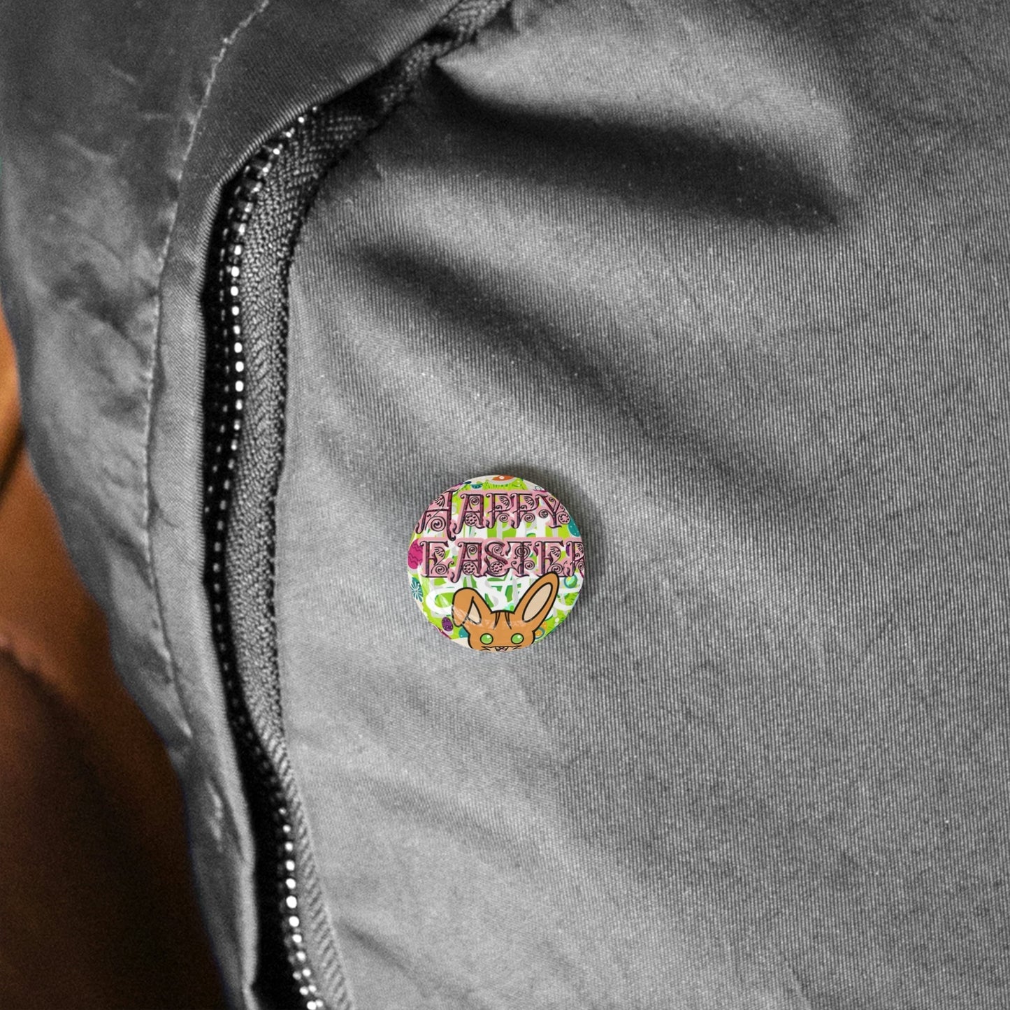 Stand out with the Easter Nugget Round Pins available at Hey Nugget. Grab yours today!