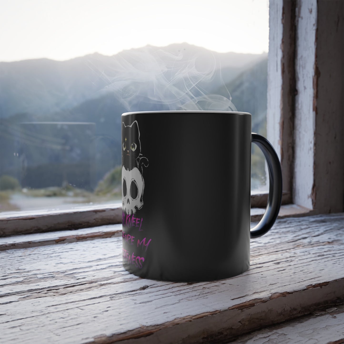 Stand out with the Color Morphing Mug, 11oz available at Hey Nugget. Grab yours today!