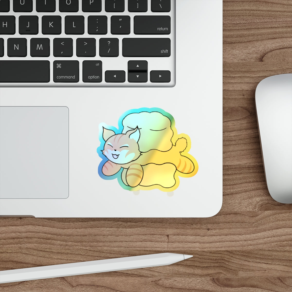 Stand out with the Holographic Die-cut Stickers available at Hey Nugget. Grab yours today!