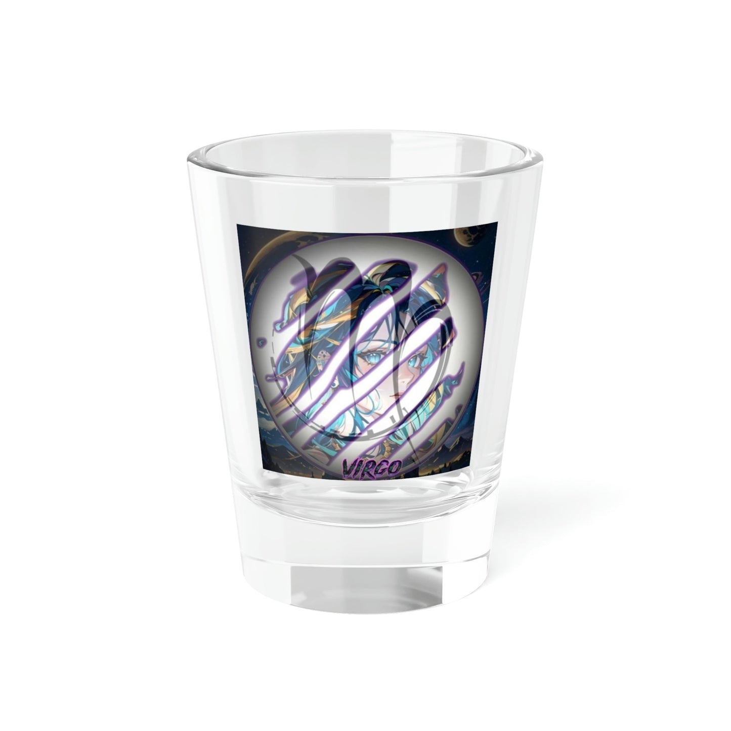 Stand out with the Zodiac Virgo Shot Glass, 1.5oz available at Hey Nugget. Grab yours today!