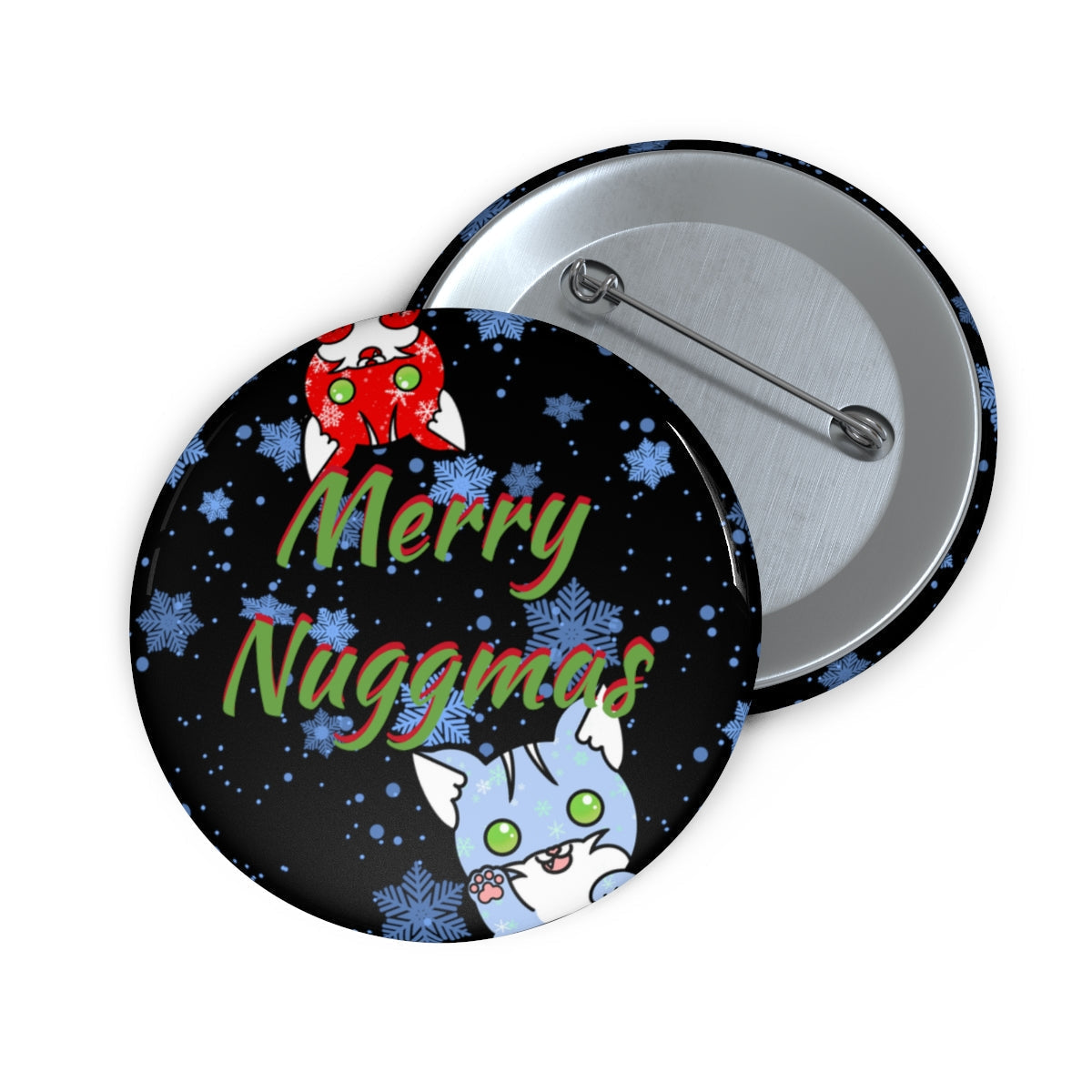 Stand out with the Nuggmas Custom Pin Buttons available at Hey Nugget. Grab yours today!