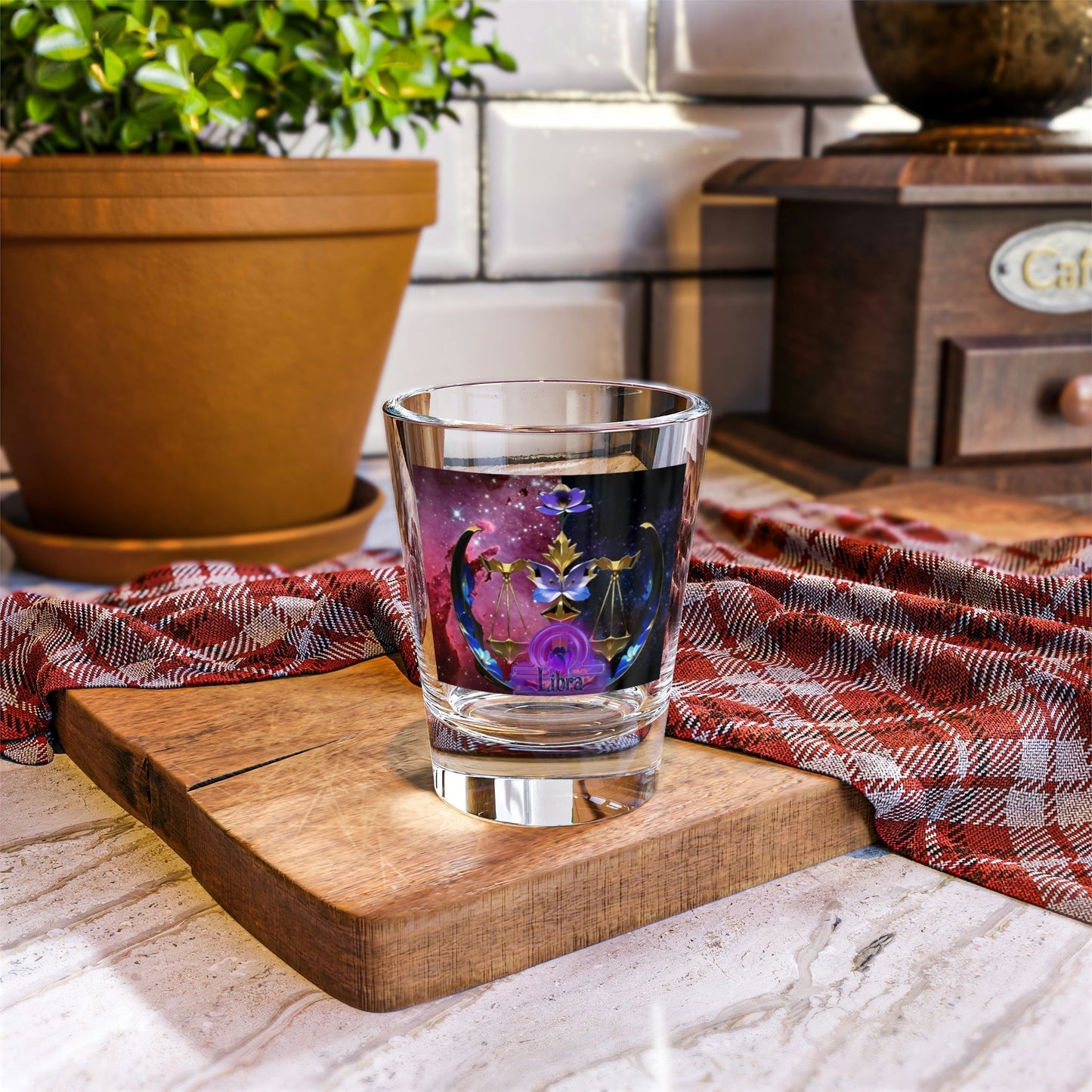 Stand out with the zodiac Libra Shot Glass, 1.5oz available at Hey Nugget. Grab yours today!