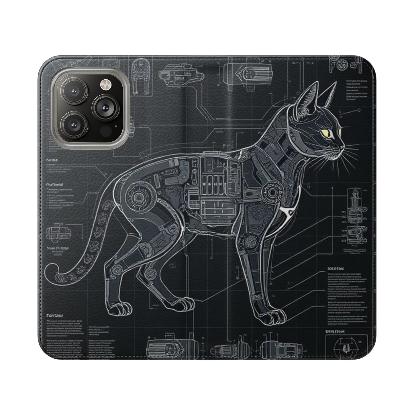 Cat Anatomy Flip Cases