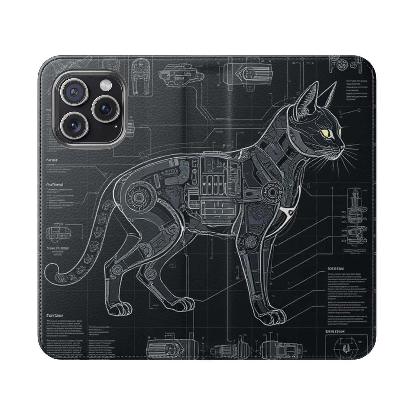 Cat Anatomy Flip Cases