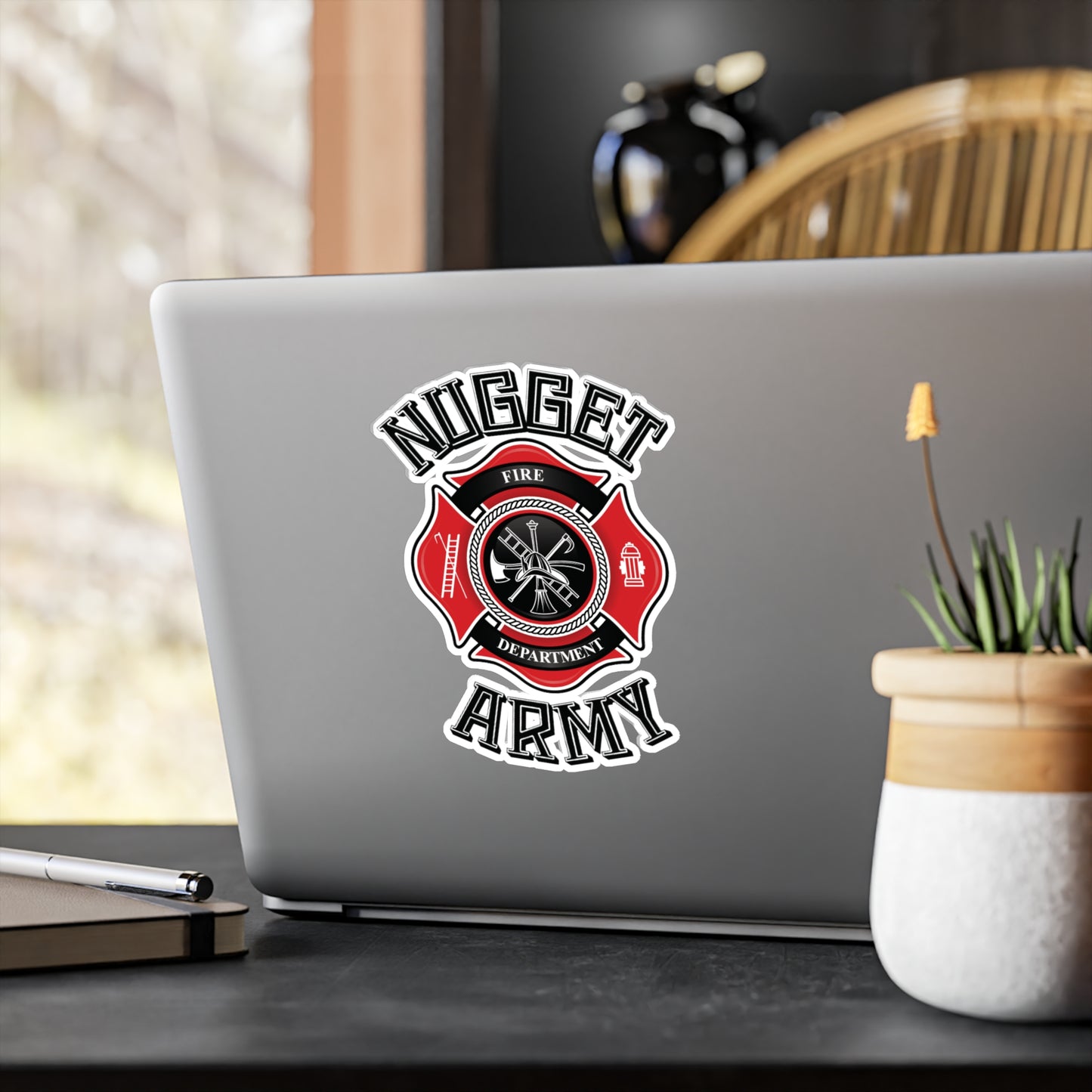Stand out  with the  Nugget Army Fire  available at Hey Nugget. Grab yours today!