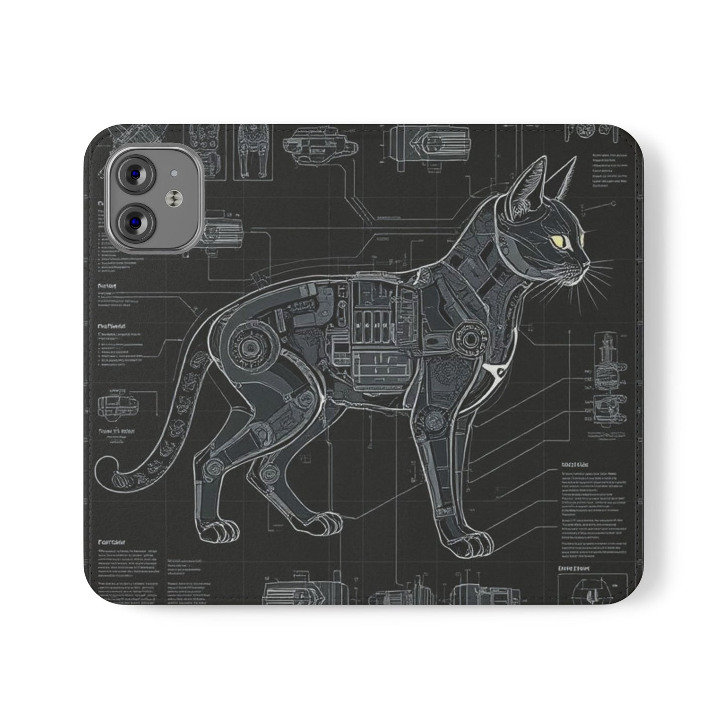 Cat Anatomy Flip Cases