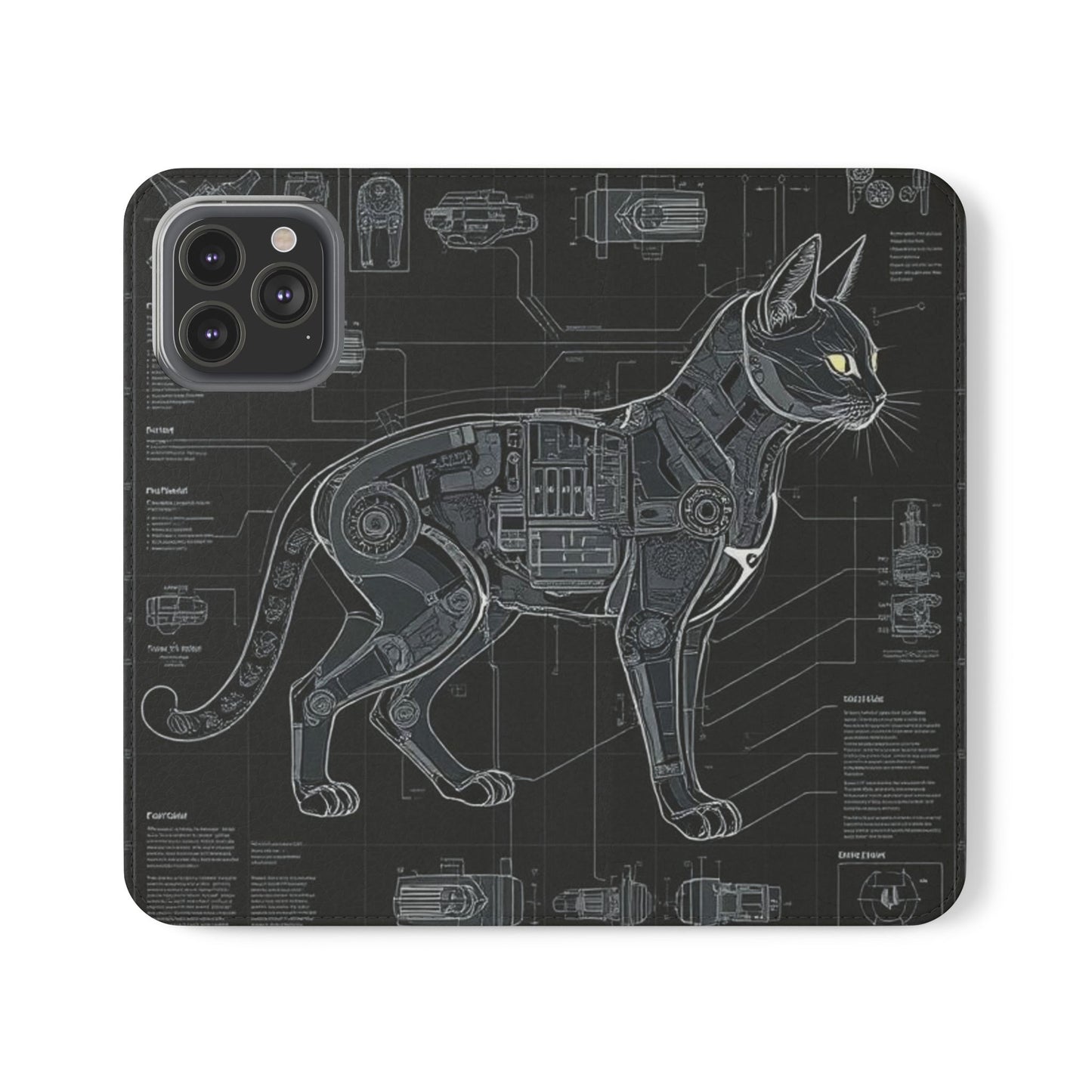 Cat Anatomy Flip Cases