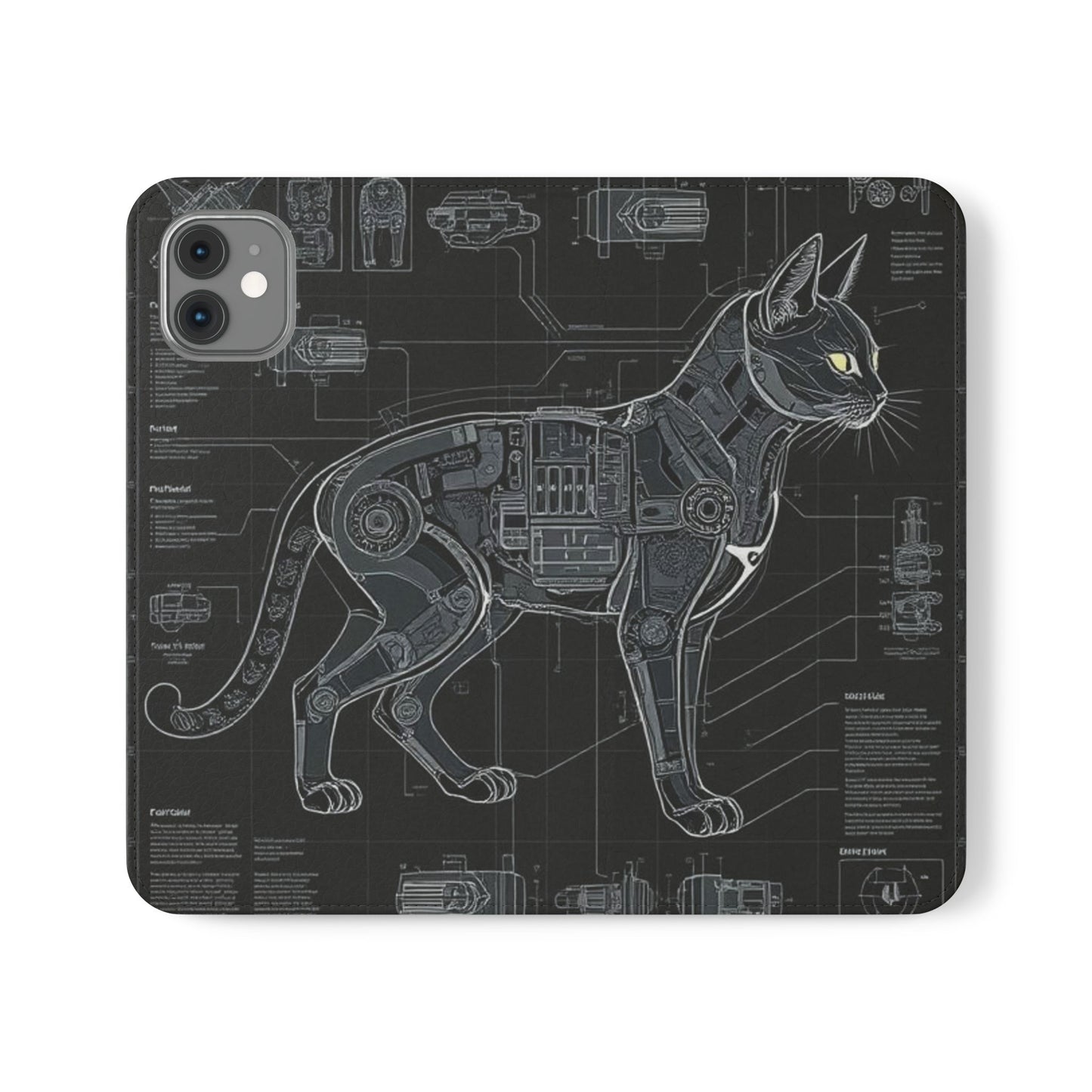 Cat Anatomy Flip Cases