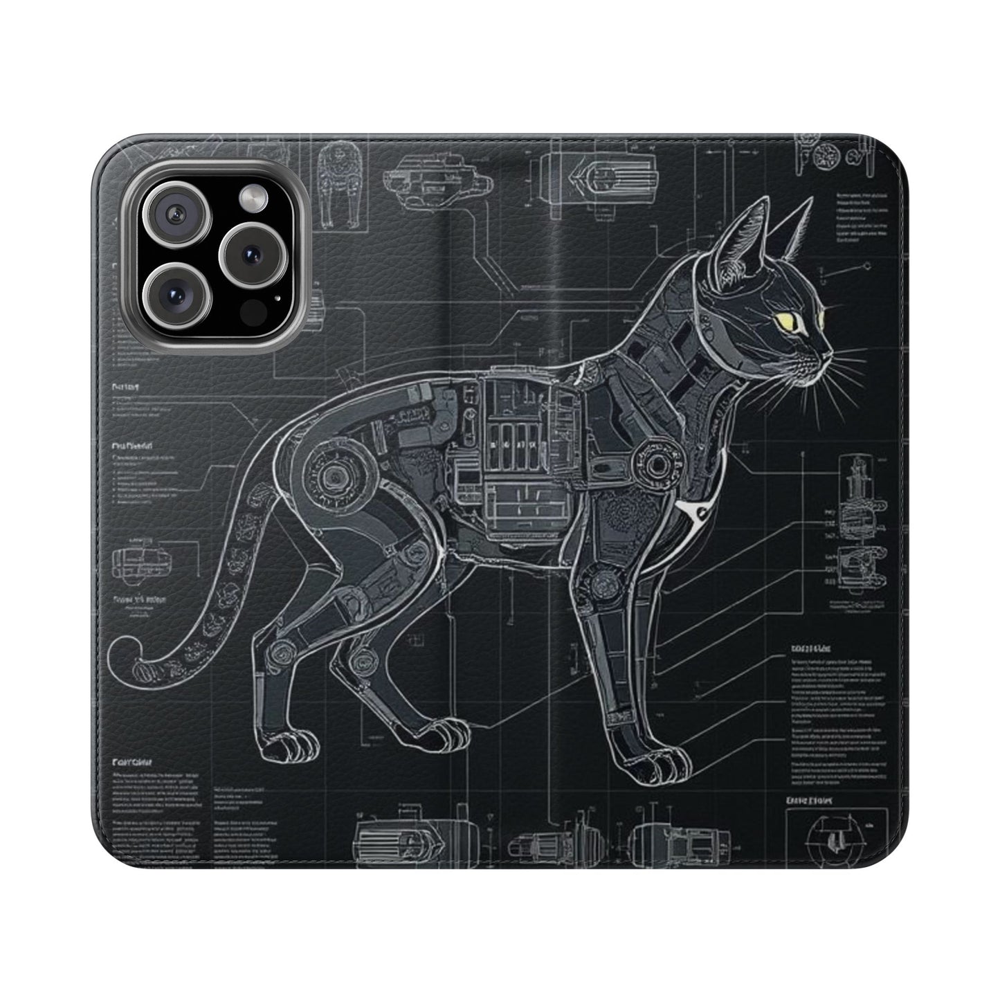 Cat Anatomy Flip Cases