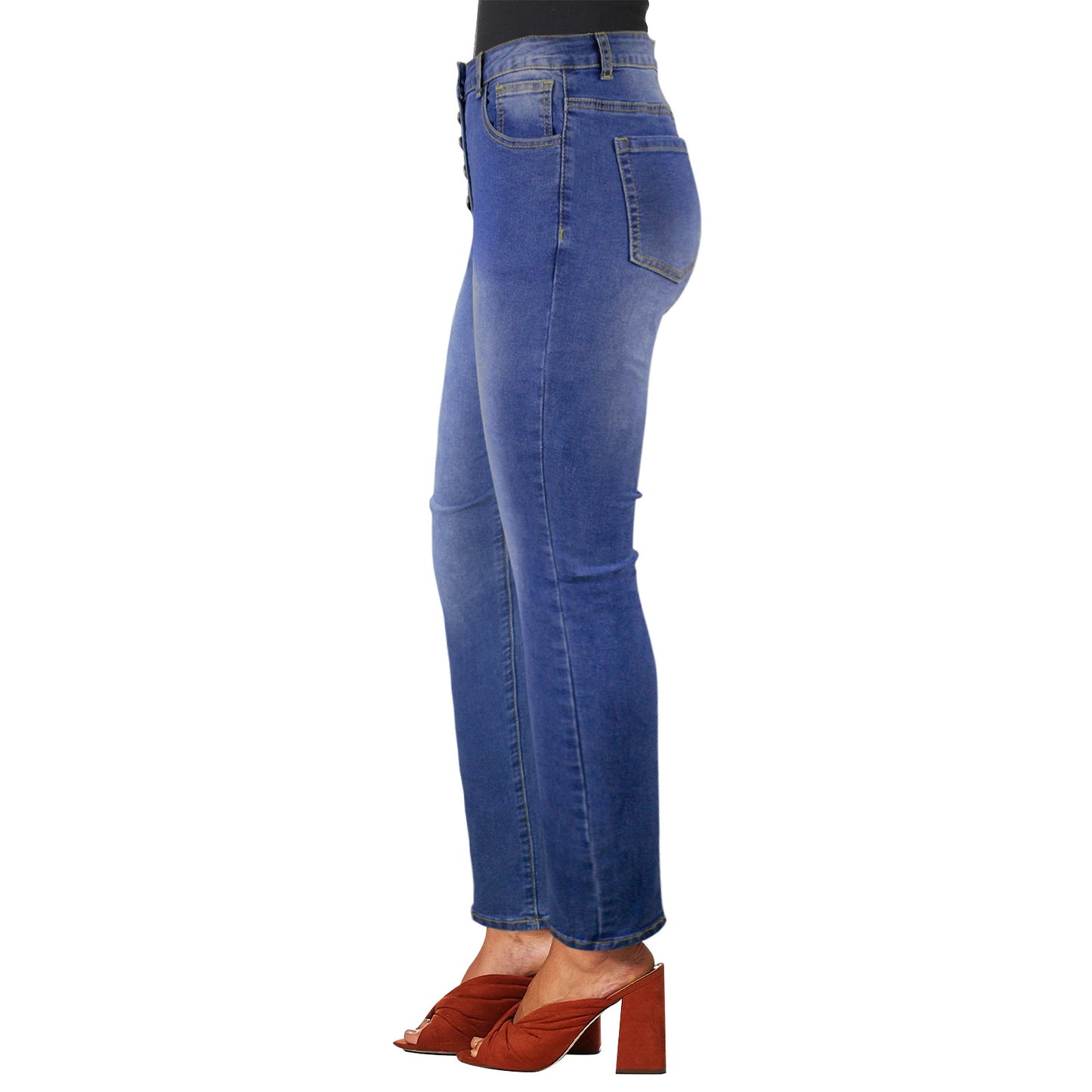 Women's button Jeans