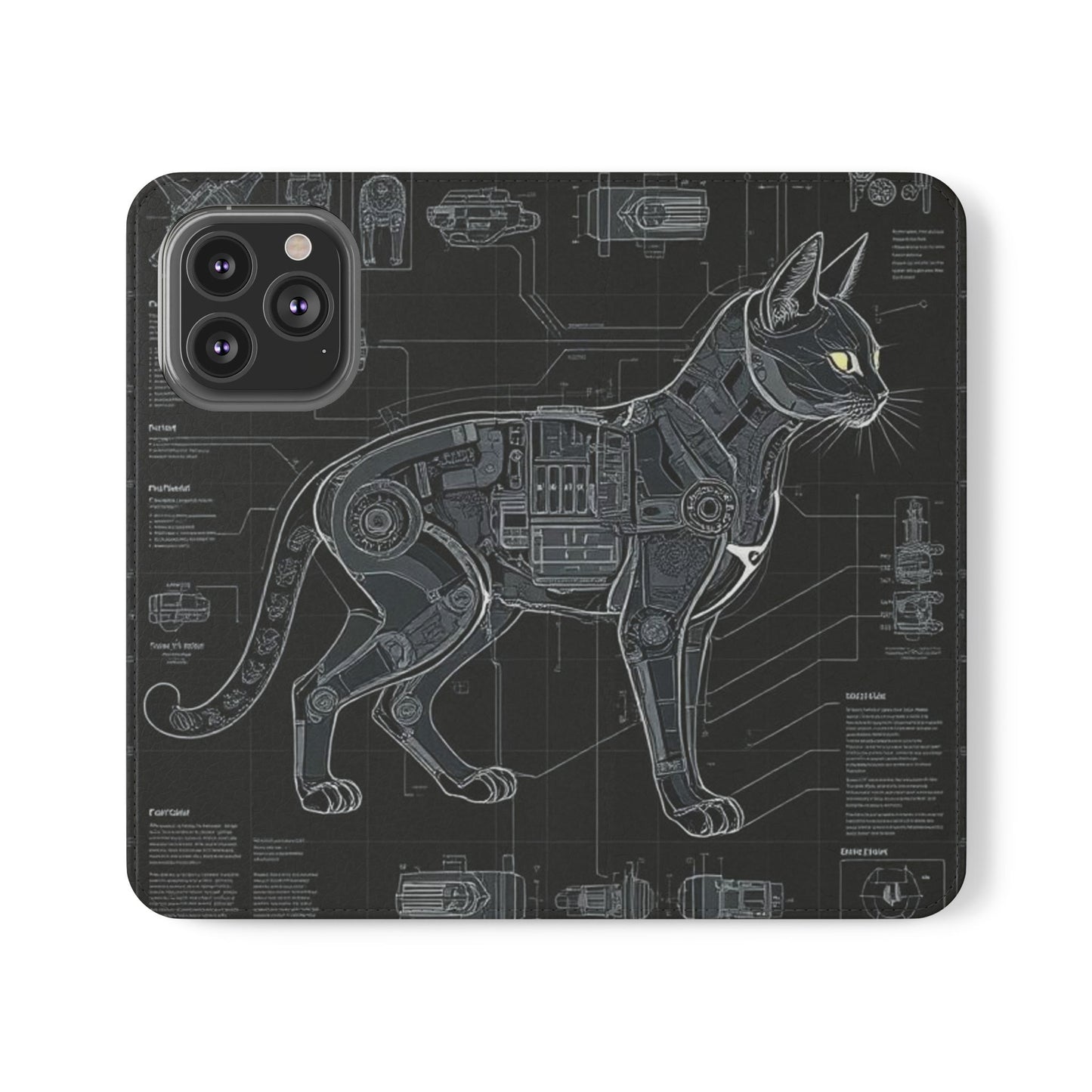 Cat Anatomy Flip Cases