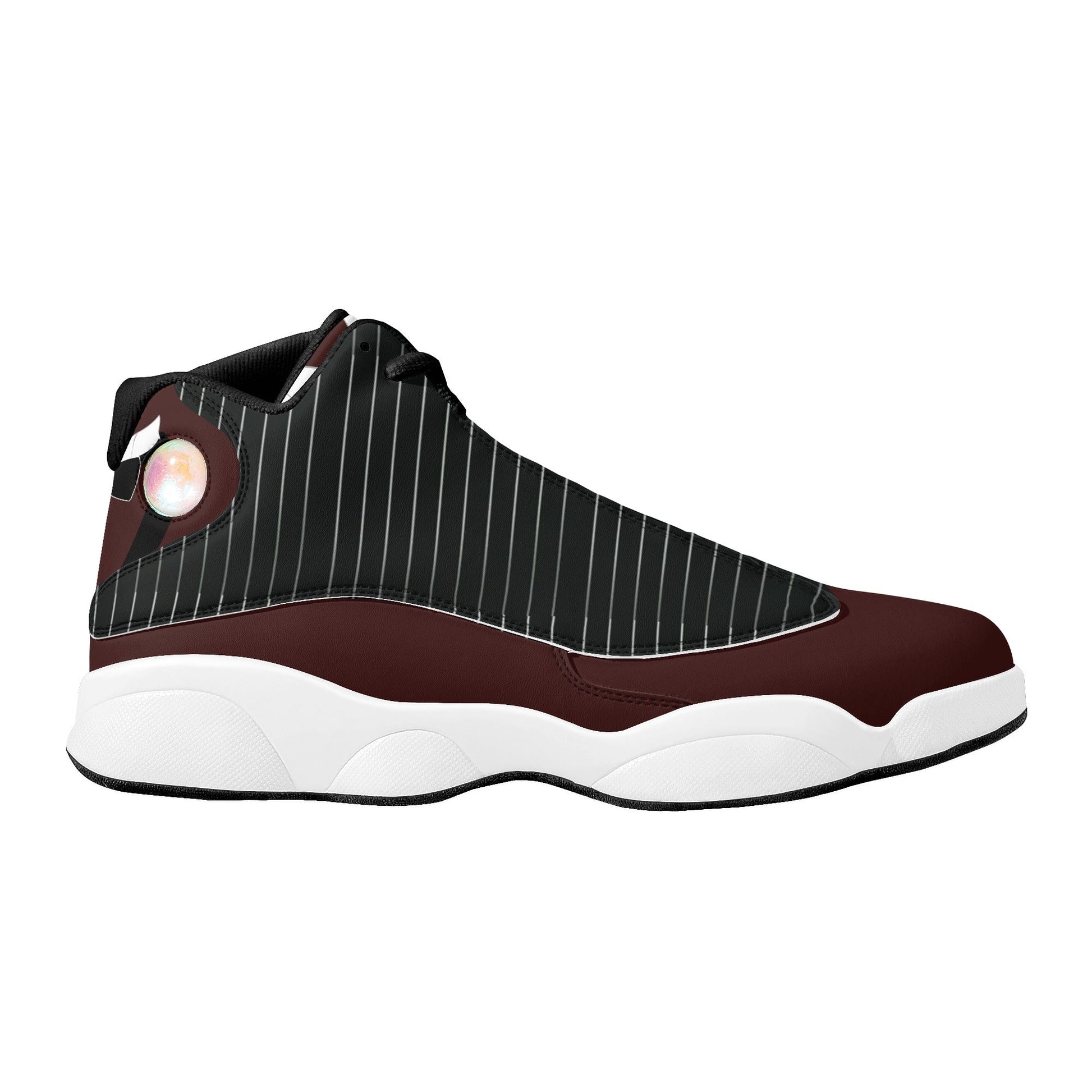 Stand out  with the  Dressed for the Ball Men's White Soles Basketball Shoes  available at Hey Nugget. Grab yours today!