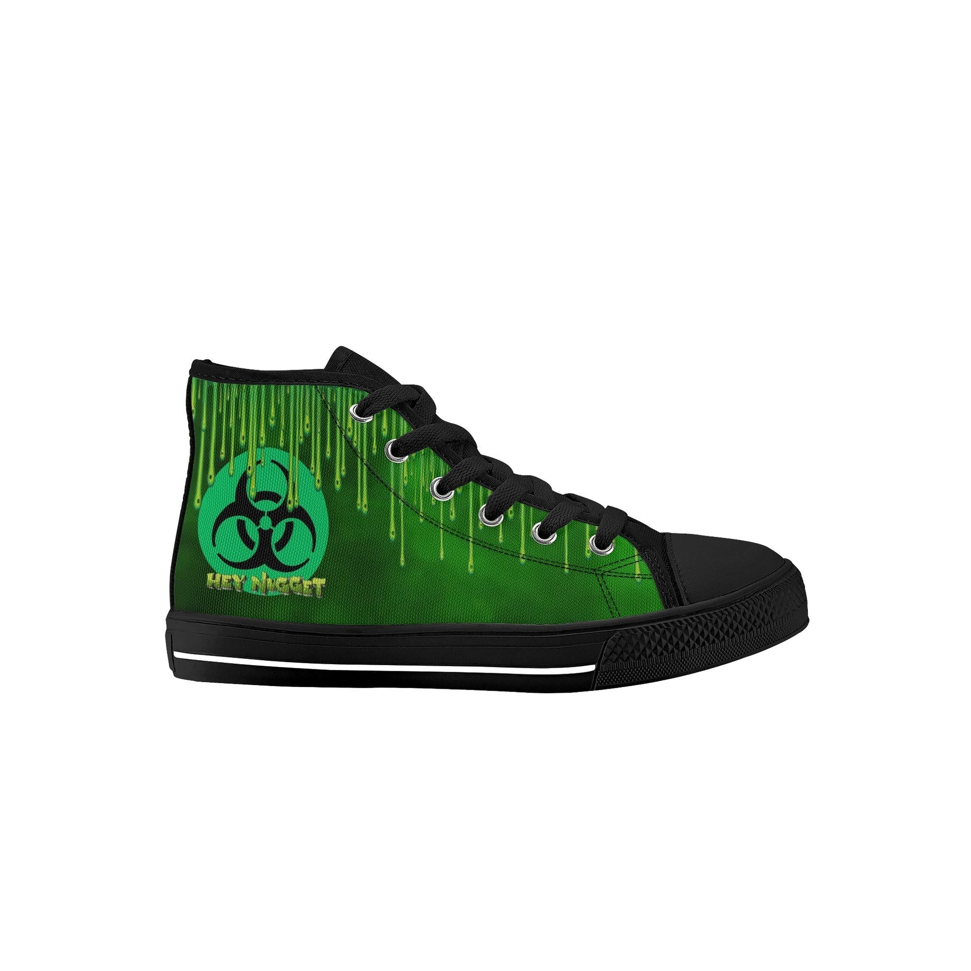 Stand out  with the  Toxic Kids High Top Canvas Shoes  available at Hey Nugget. Grab yours today!