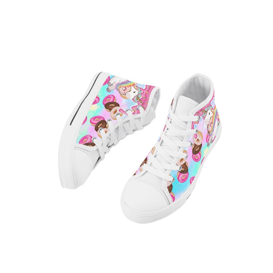 Stand out  with the  My Little Doughnut Kids High Top Canvas Shoes  available at Hey Nugget. Grab yours today!
