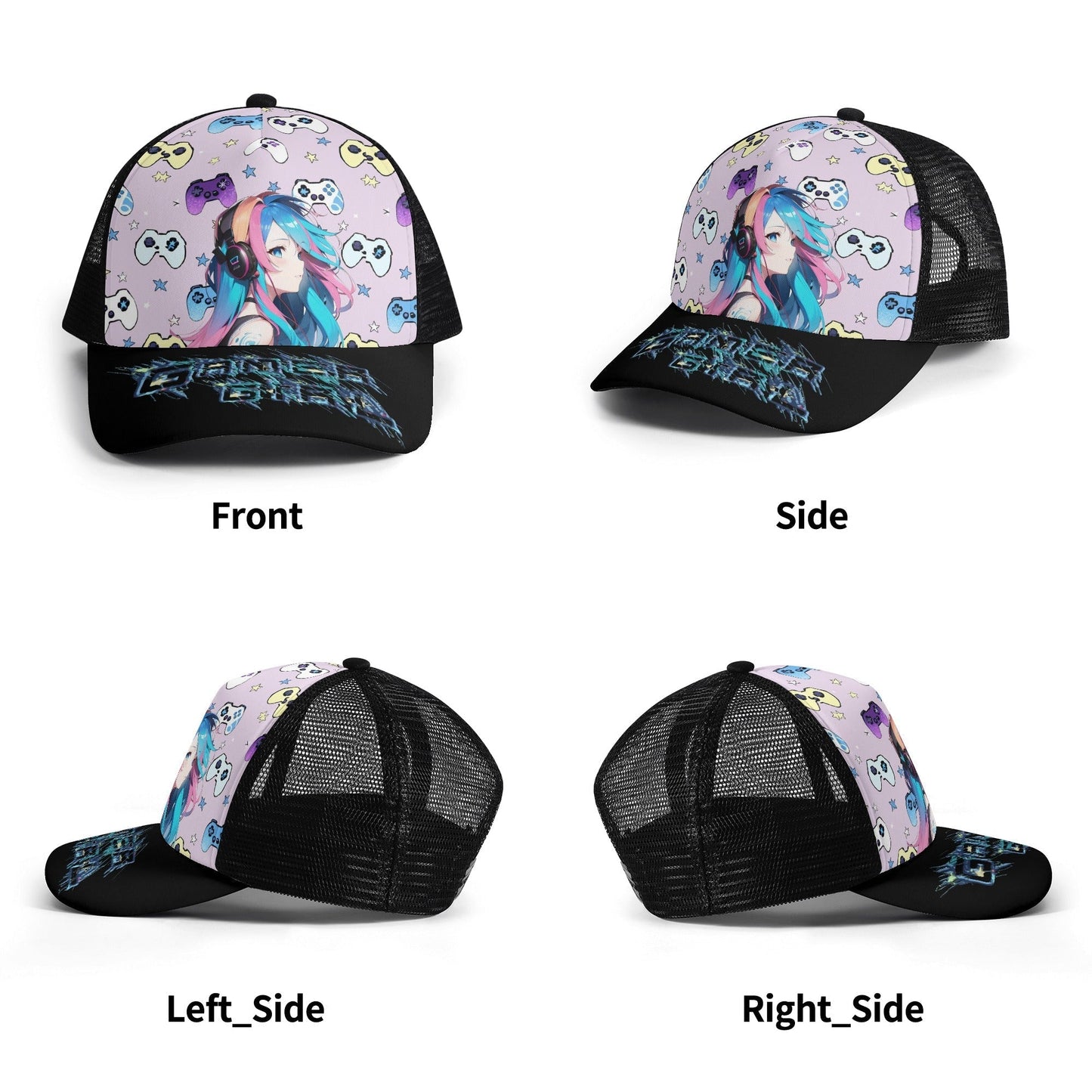 Stand out  with the  Gamer Girl Kids Mesh Baseball Caps  available at Hey Nugget. Grab yours today!