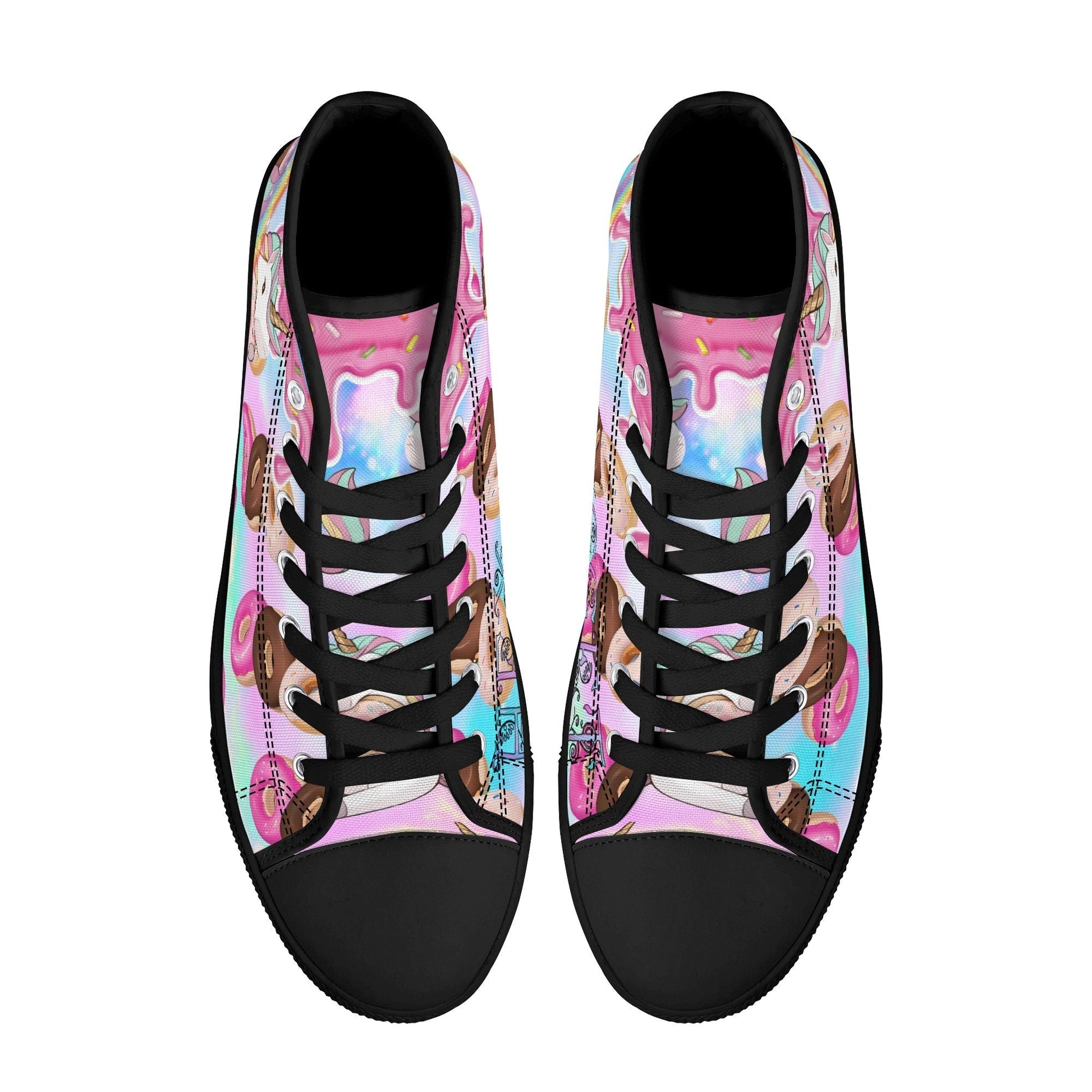Stand out  with the  My Little Doughnut Womens High Top Canvas Shoes  available at Hey Nugget. Grab yours today!
