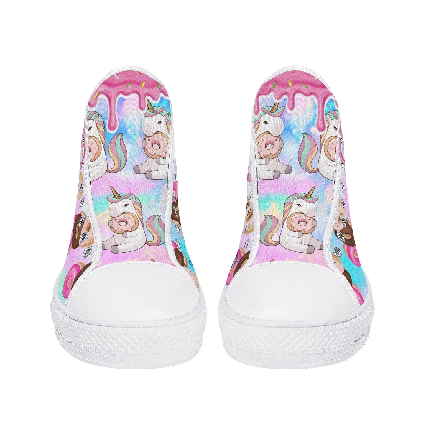 Stand out  with the  My Little Doughnut Womens High Top Canvas Shoes  available at Hey Nugget. Grab yours today!