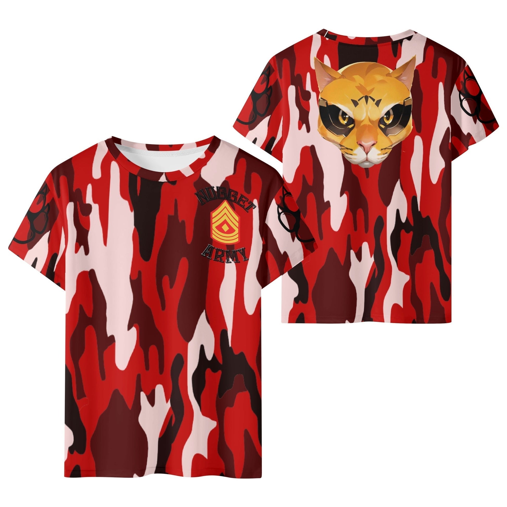 Stand out  with the  Nugget Army Kids Short Sleeve T-Shirt  available at Hey Nugget. Grab yours today!