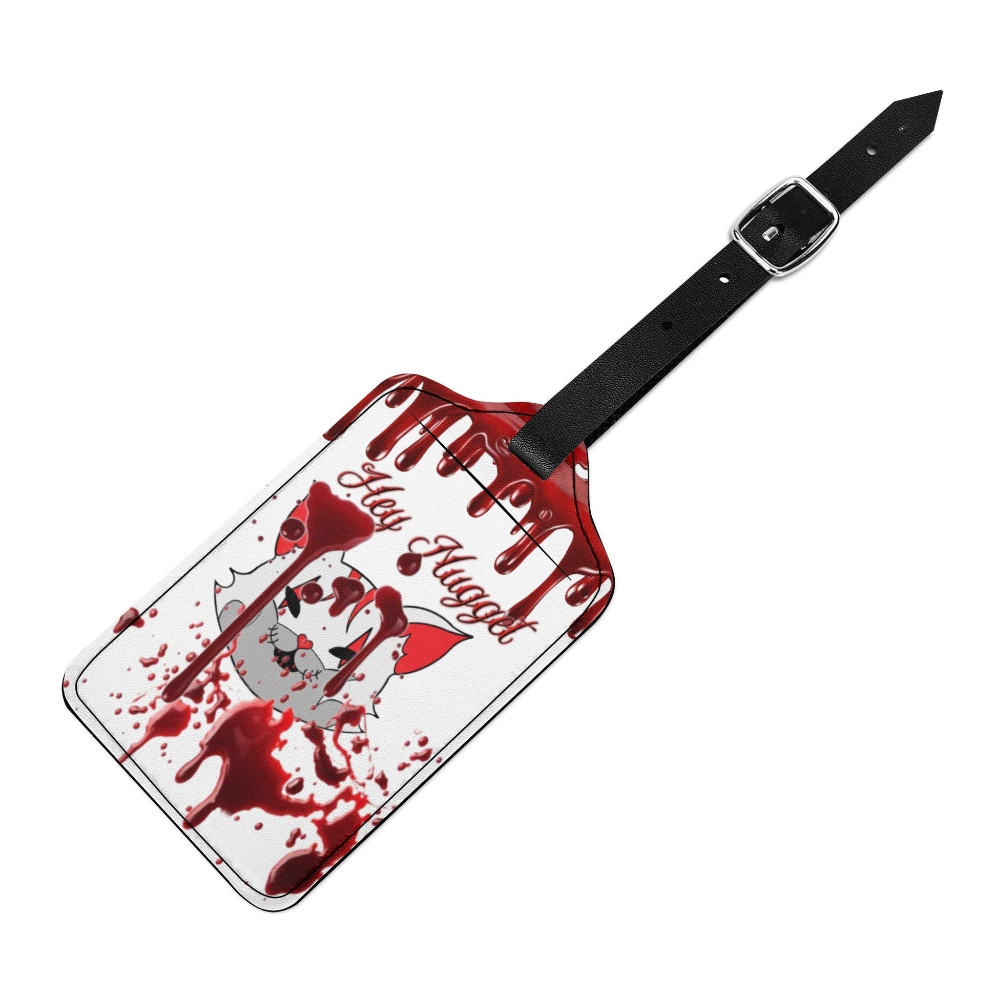 Stand out  with the  My Bloody Nuggieween Luggage Tags  available at Hey Nugget. Grab yours today!