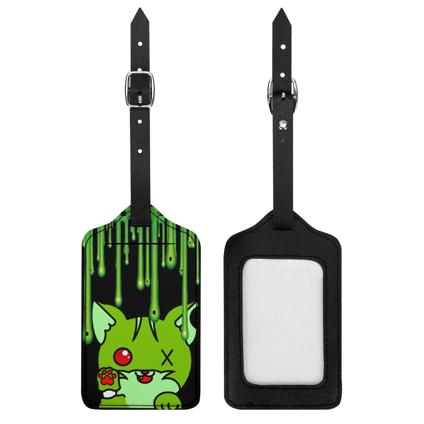 Stand out  with the  Nuggieween Ooze Drip Luggage Tags  available at Hey Nugget. Grab yours today!