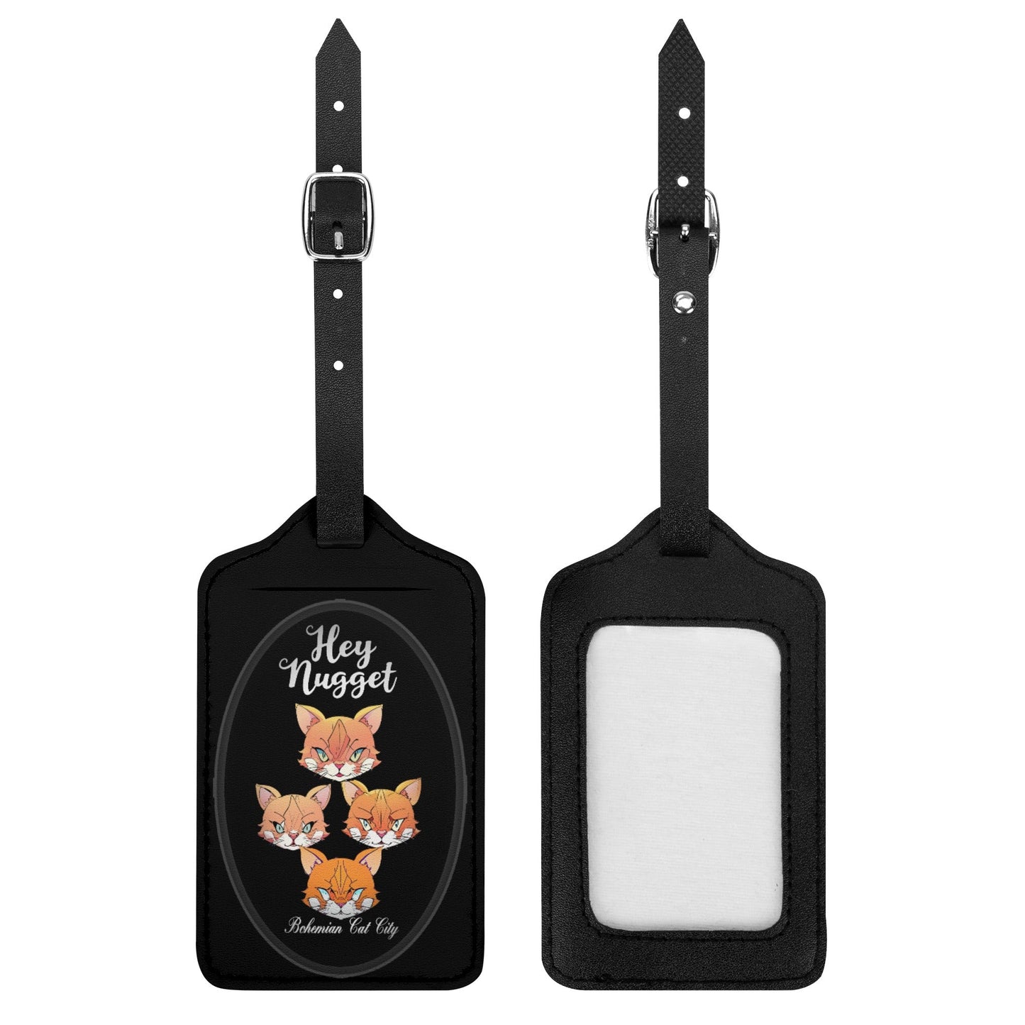 Stand out  with the  Bohemian Cat City  Luggage Tags  available at Hey Nugget. Grab yours today!