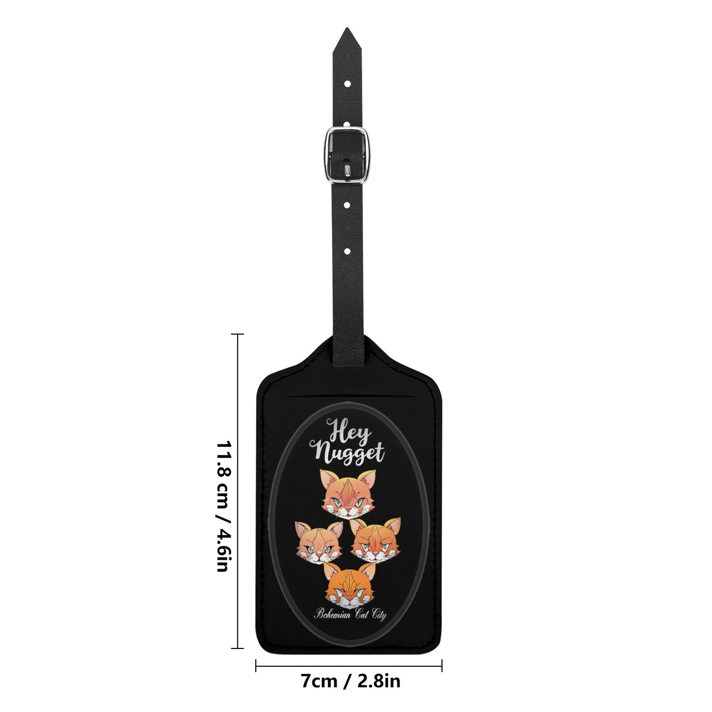 Stand out  with the  Bohemian Cat City  Luggage Tags  available at Hey Nugget. Grab yours today!