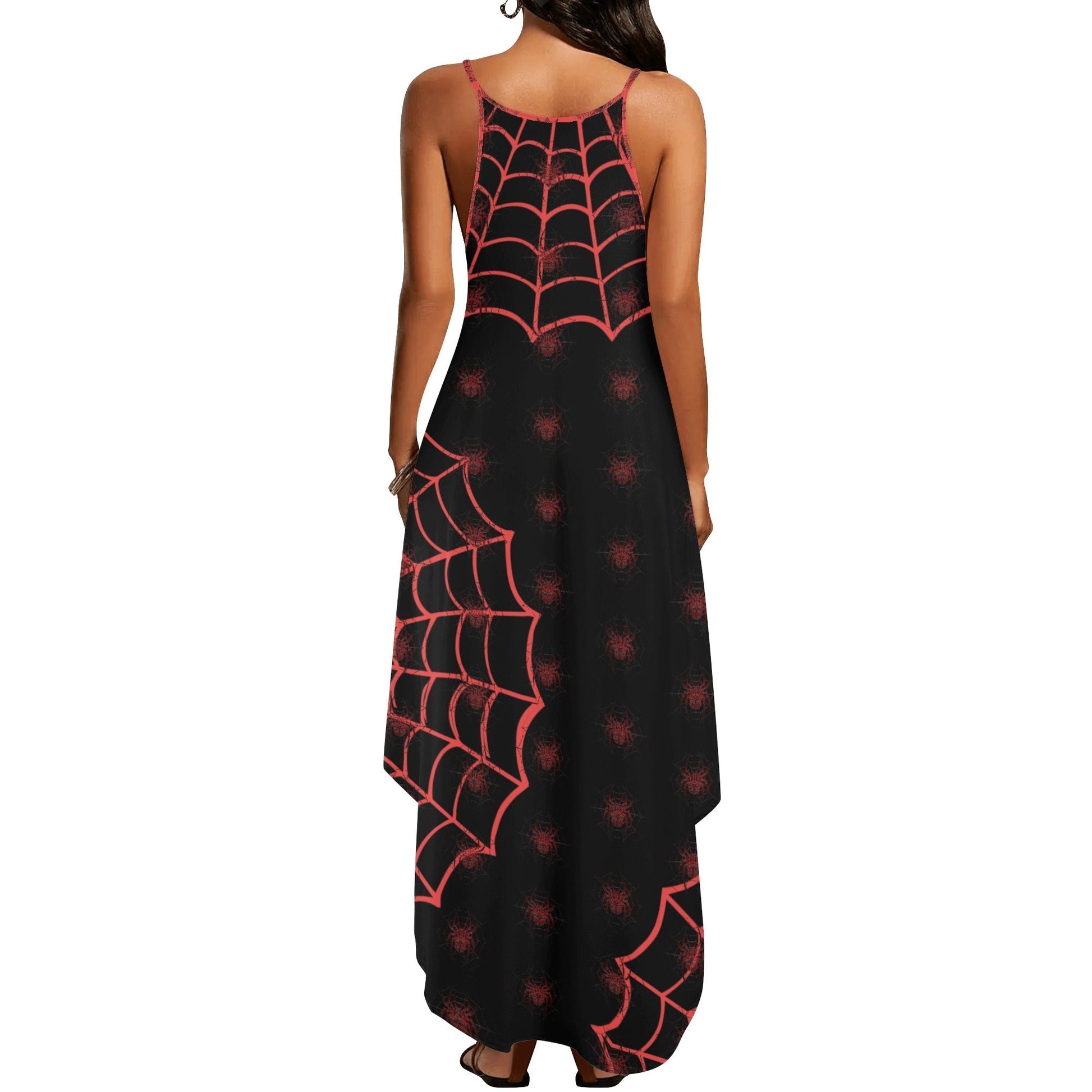 Stand out  with the  Spider Queen Womens Elegant Sleeveless Party Dress  available at Hey Nugget. Grab yours today!