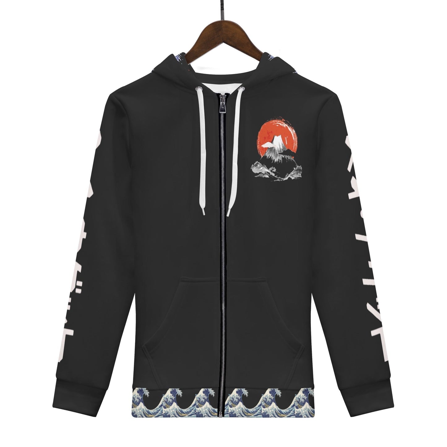 Stand out  with the  Tokyo Nugget Mens Zip Hoodie  available at Hey Nugget. Grab yours today!