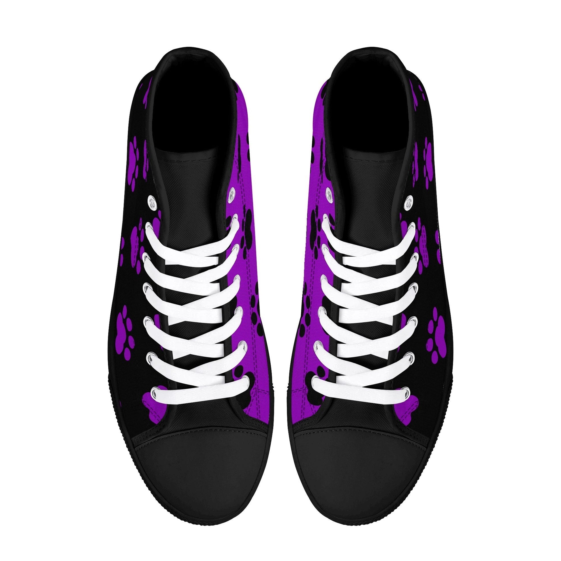 Stand out  with the  2 Tone Womens High Top Canvas Shoes  available at Hey Nugget. Grab yours today!