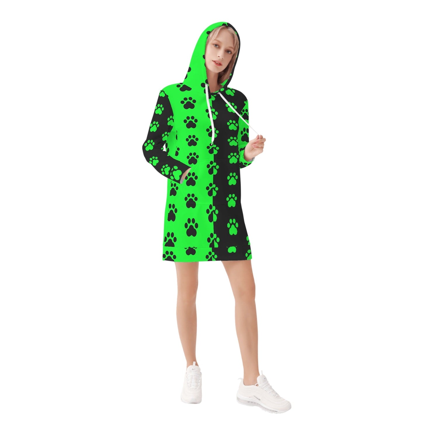 Stand out  with the  2 Tone Womens Hoodie Dress  available at Hey Nugget. Grab yours today!