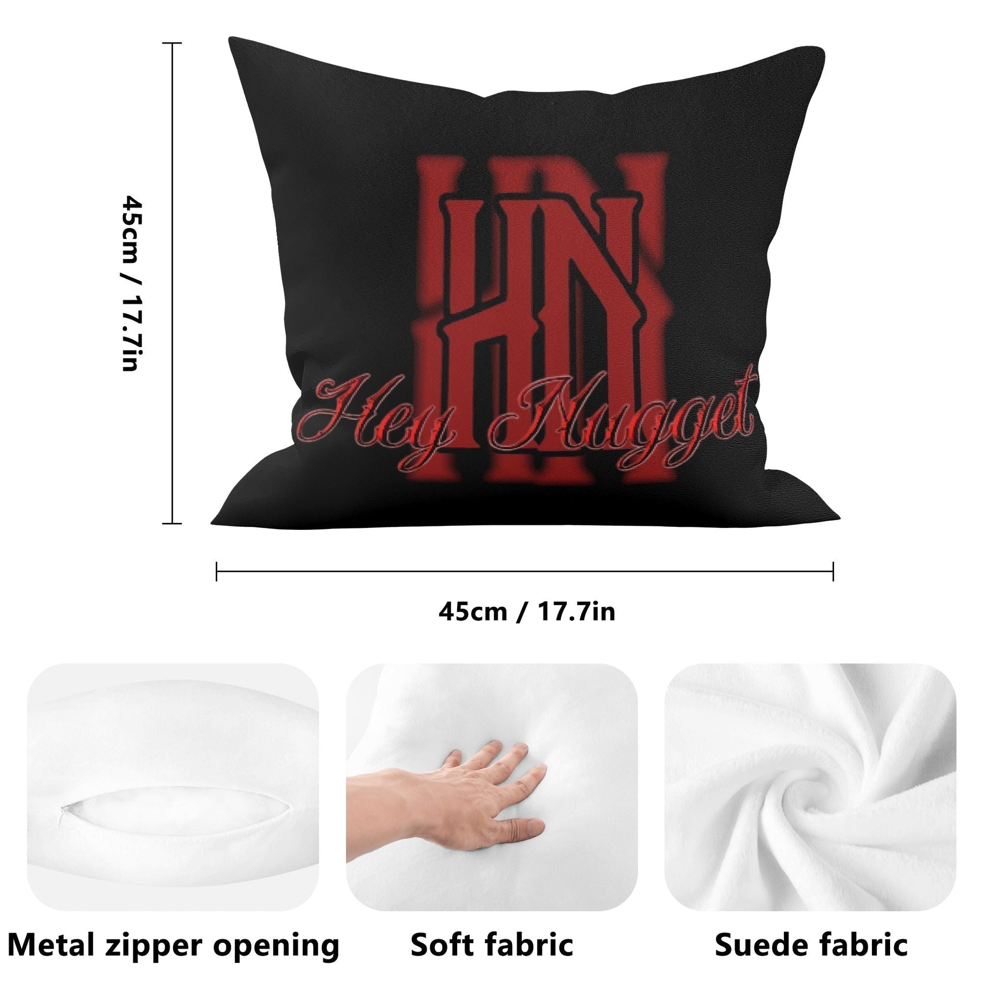 Stand out  with the  HN Double Side Pillow Cover  available at Hey Nugget. Grab yours today!