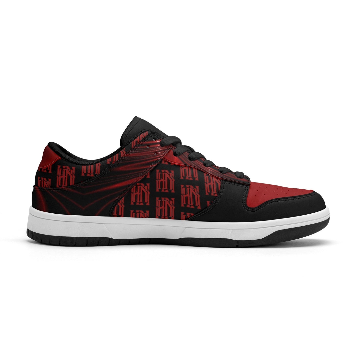 Stand out  with the  HN Mens Low Top Leather Sneakers  available at Hey Nugget. Grab yours today!