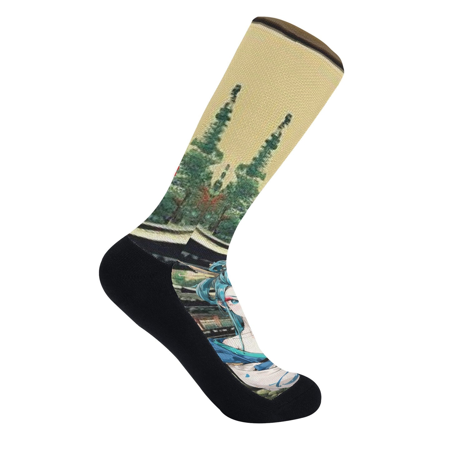 Stand out  with the  Tokyo Nugget Crew Socks  available at Hey Nugget. Grab yours today!