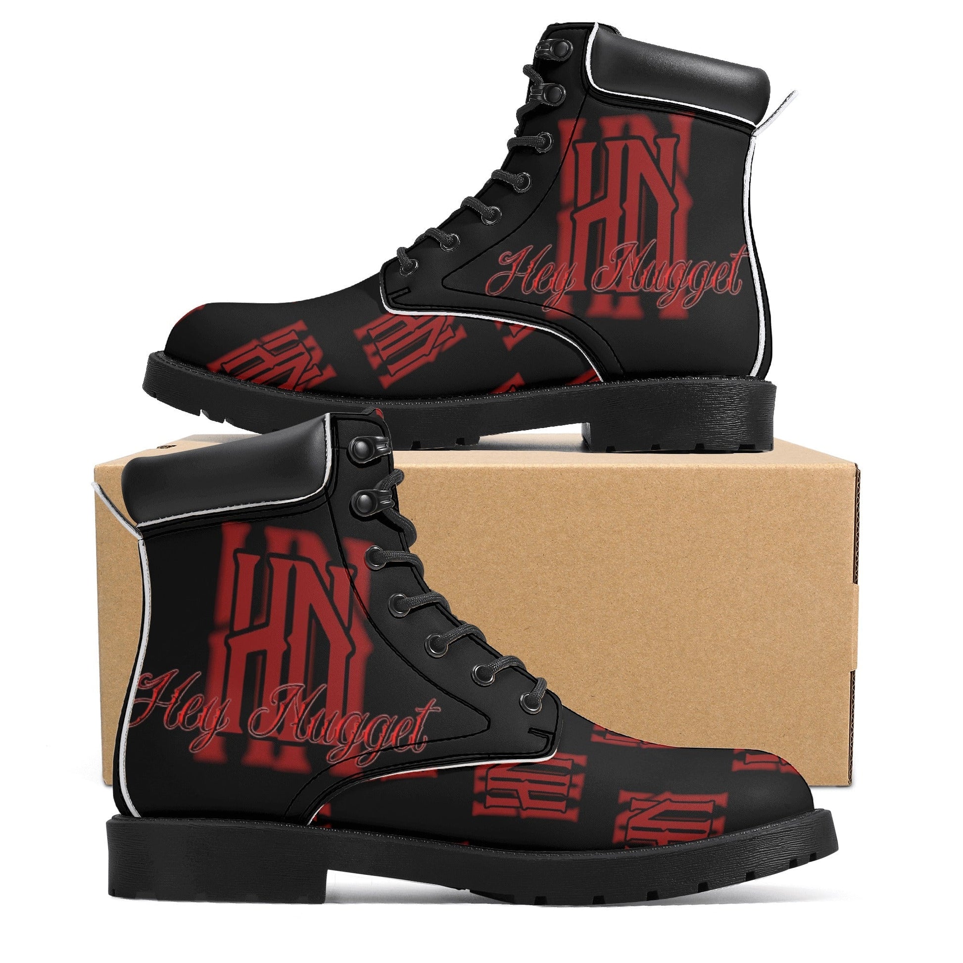 Stand out  with the  HN Mens Leather Boots  available at Hey Nugget. Grab yours today!