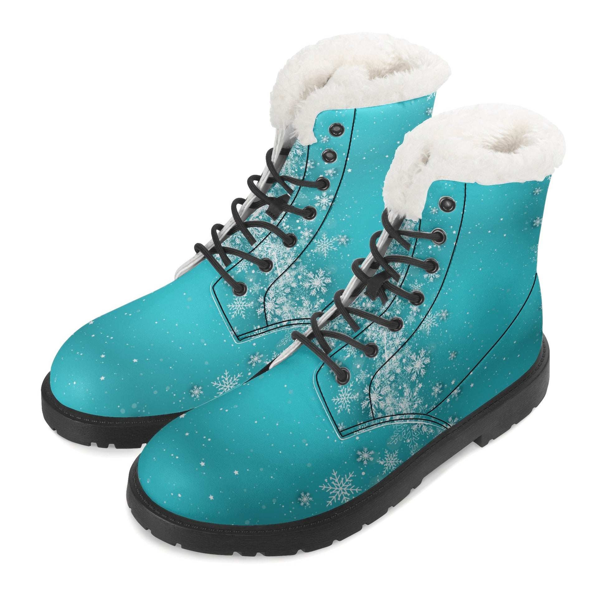 Stand out  with the  frost bite Womens Faux Fur Leather Boots  available at Hey Nugget. Grab yours today!