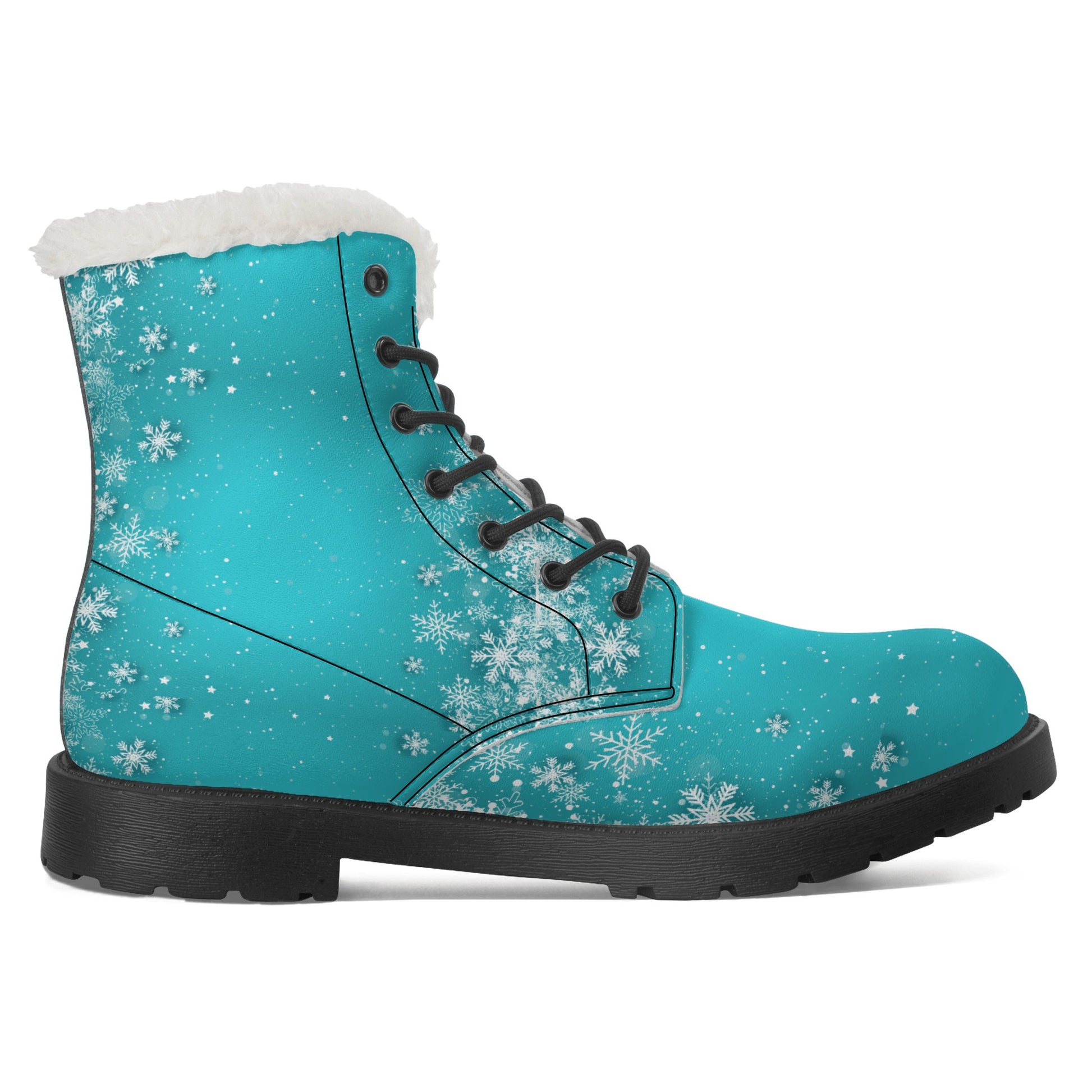 Stand out  with the  frost bite Womens Faux Fur Leather Boots  available at Hey Nugget. Grab yours today!