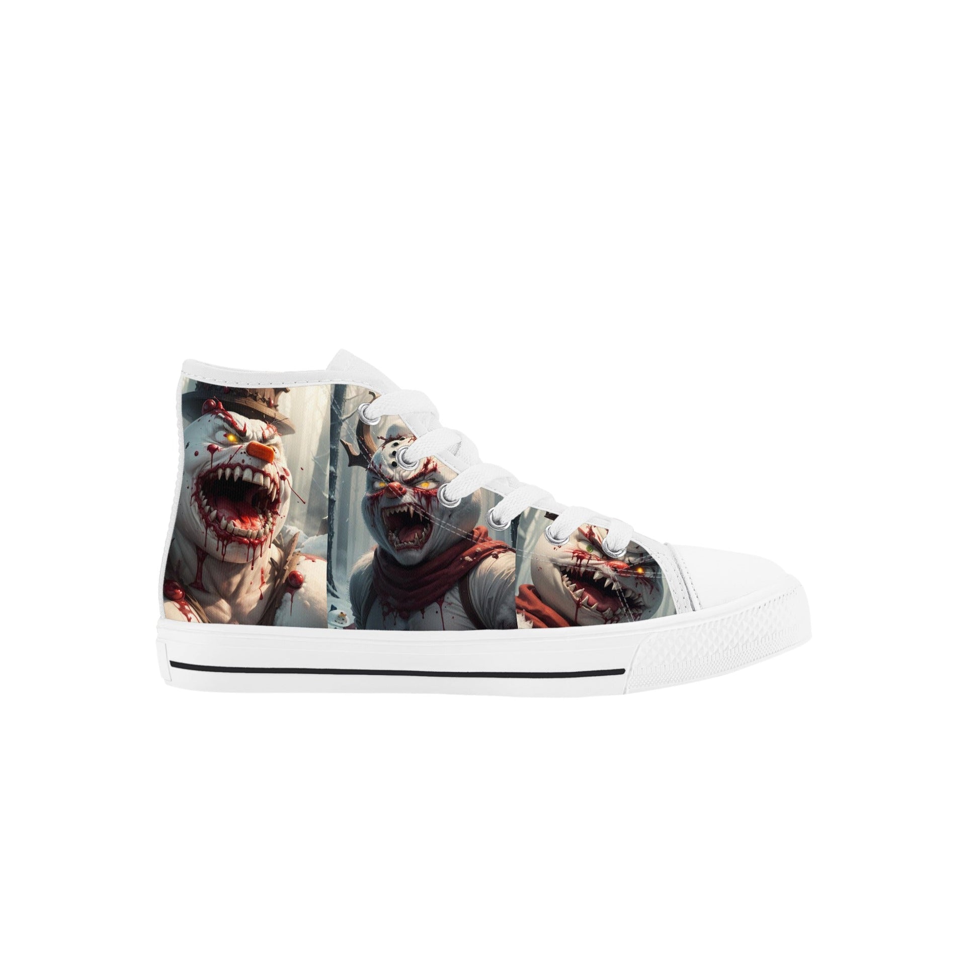 Stand out  with the  Frostys revenge Kids High Top Canvas Shoes  available at Hey Nugget. Grab yours today!