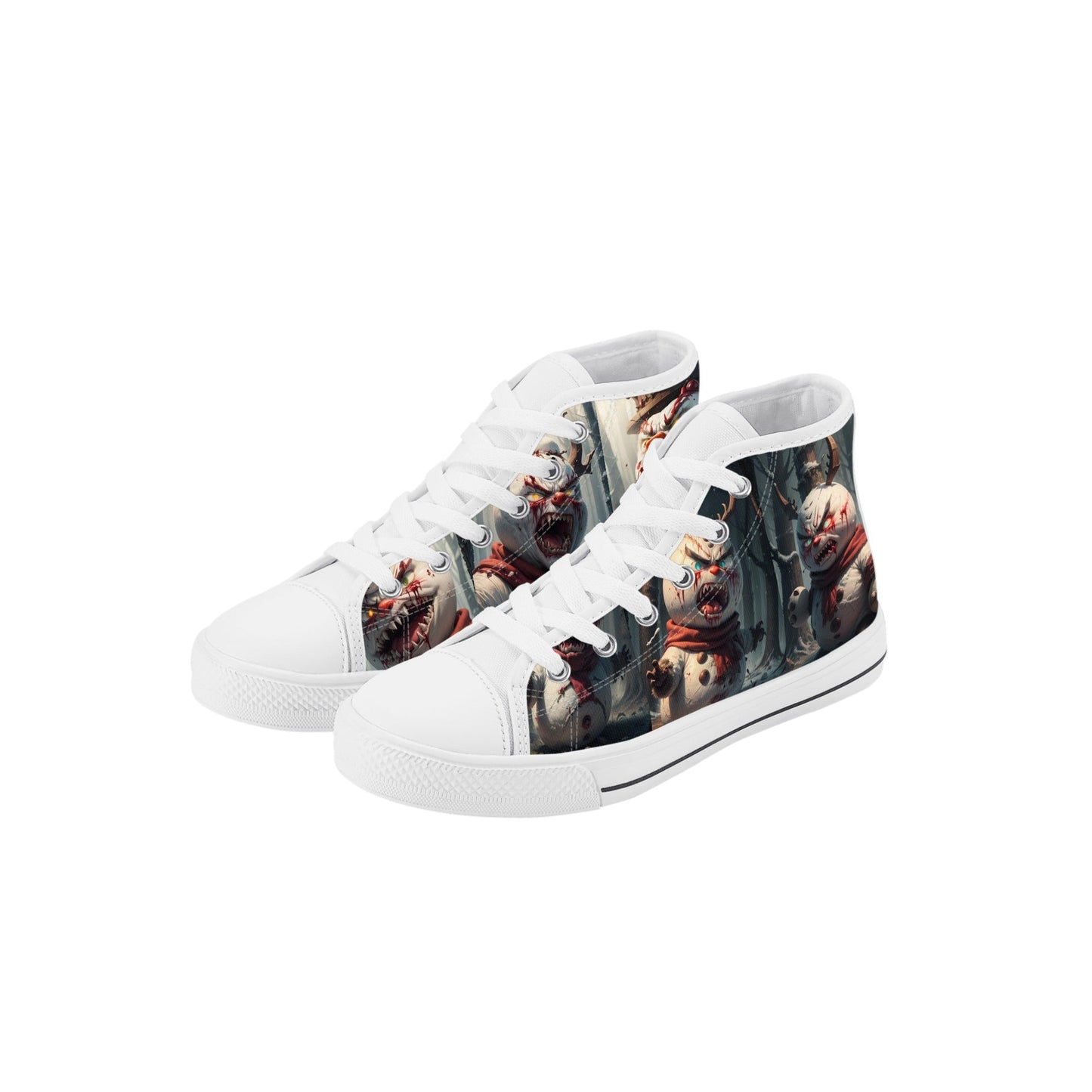 Stand out  with the  Frostys revenge Kids High Top Canvas Shoes  available at Hey Nugget. Grab yours today!