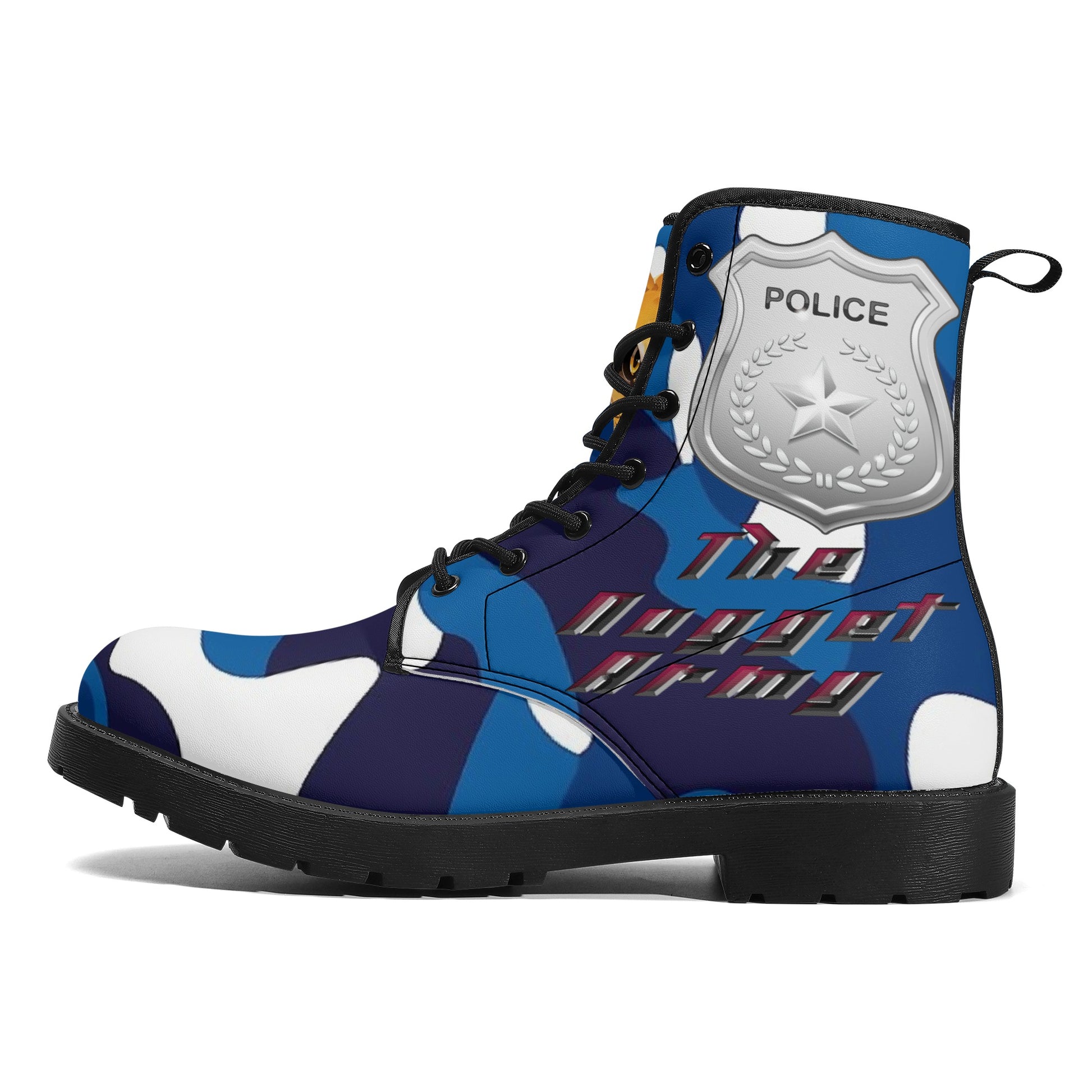 Stand out  with the  Nugget Army Police Womens Leather Boots  available at Hey Nugget. Grab yours today!