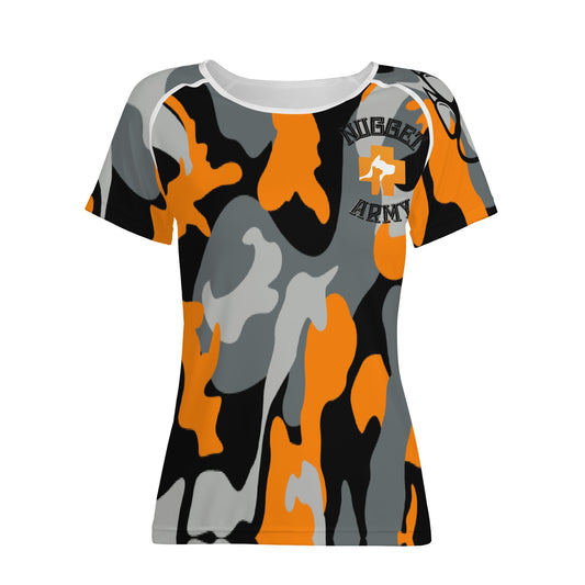 Stand out  with the  Nugget Army Vet Womens T shirt  available at Hey Nugget. Grab yours today!