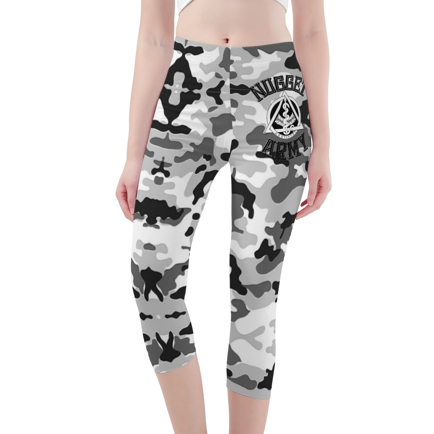 Stand out  with the  Nugget Army Dental Womens Capris  available at Hey Nugget. Grab yours today!