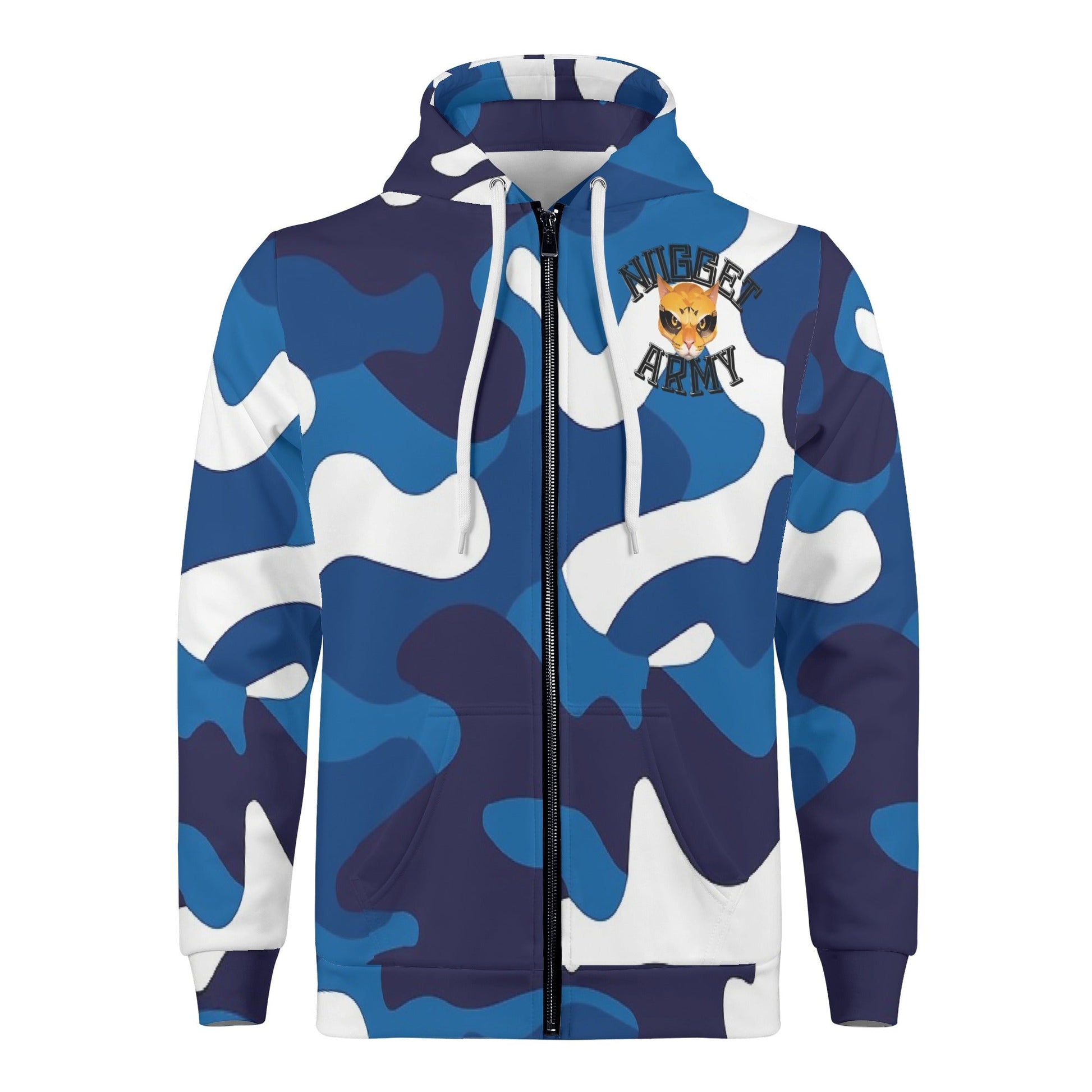 Stand out  with the  Nugget Army Police Mens Zip Up Hoodie  available at Hey Nugget. Grab yours today!