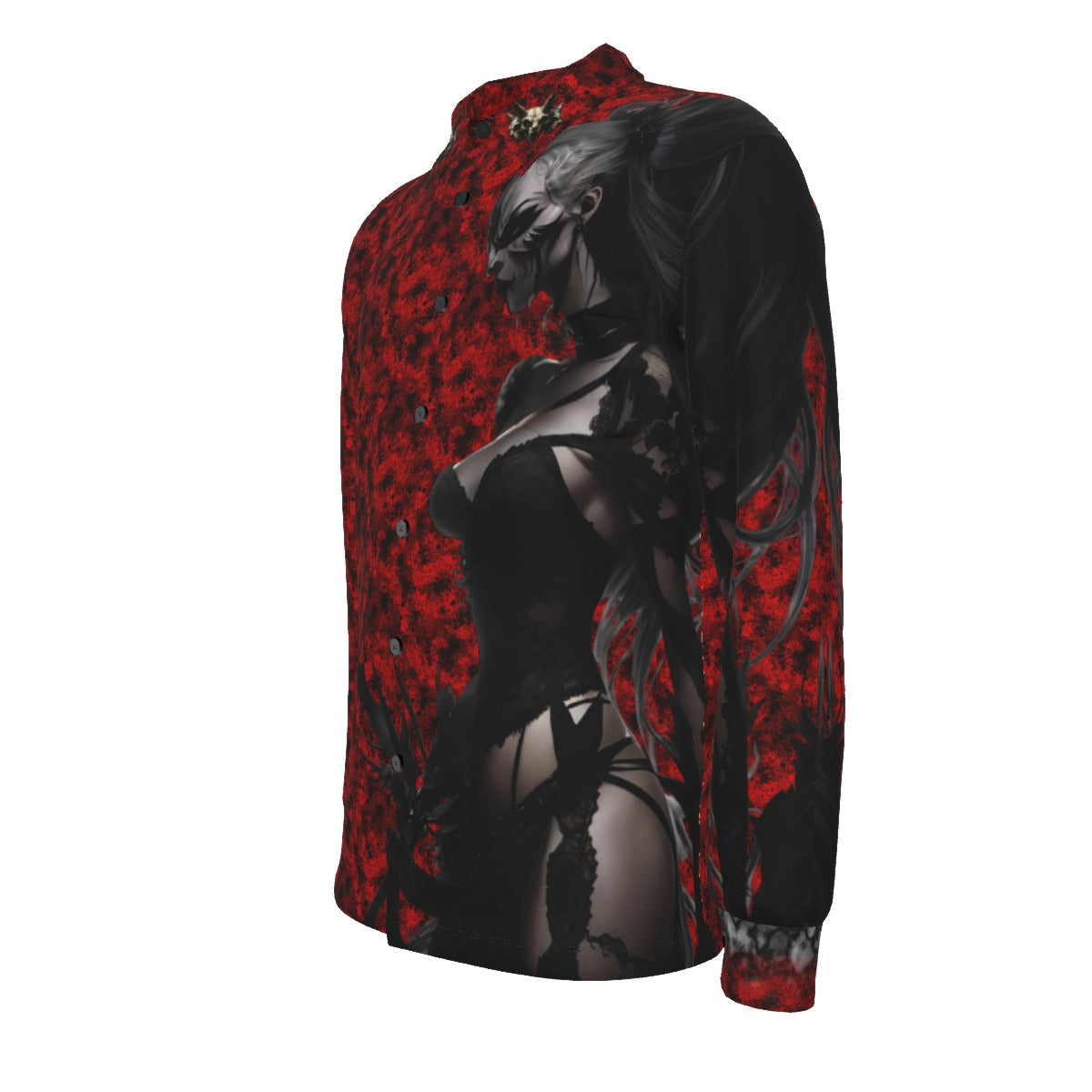 Stand out  with the  Lady of the Night Men's Long Sleeve Shirt  available at Hey Nugget. Grab yours today!