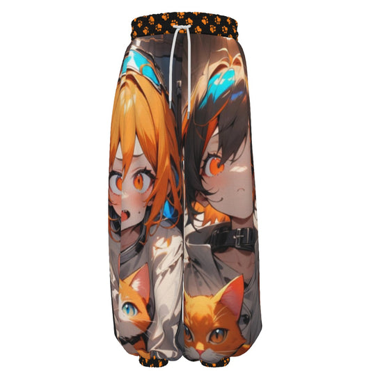 Stand out  with the  Crazy cat Lady Unisex Lantern Pants  available at Hey Nugget. Grab yours today!