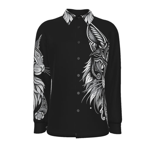 Stand out  with the  Nordic Kitty Men's Long Sleeve Shirt  available at Hey Nugget. Grab yours today!