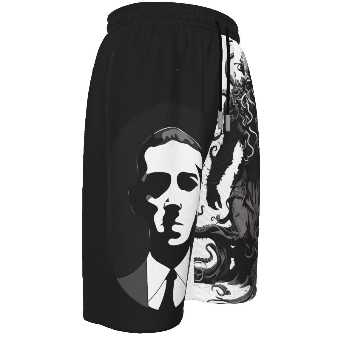 Stand out  with the  HP Lovecraft Unisex Straight Casual Short  available at Hey Nugget. Grab yours today!