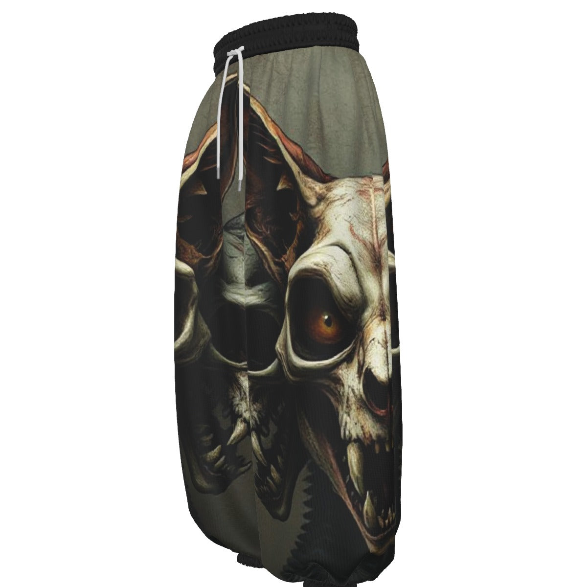 Stand out  with the  Meow All Evil Unisex Lantern Pants  available at Hey Nugget. Grab yours today!