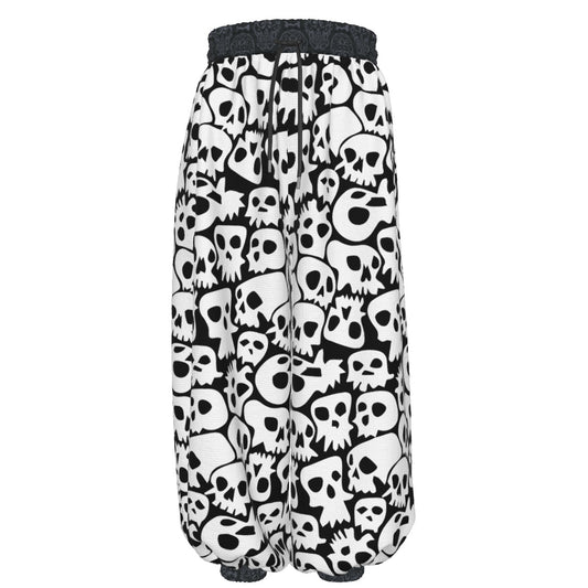 Stand out  with the  Skull Unisex Lantern Pants  available at Hey Nugget. Grab yours today!