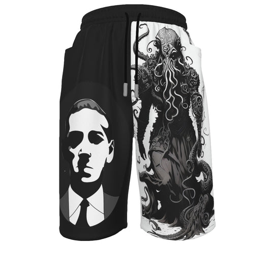 Stand out  with the  HP Lovecraft Unisex Straight Casual Short  available at Hey Nugget. Grab yours today!