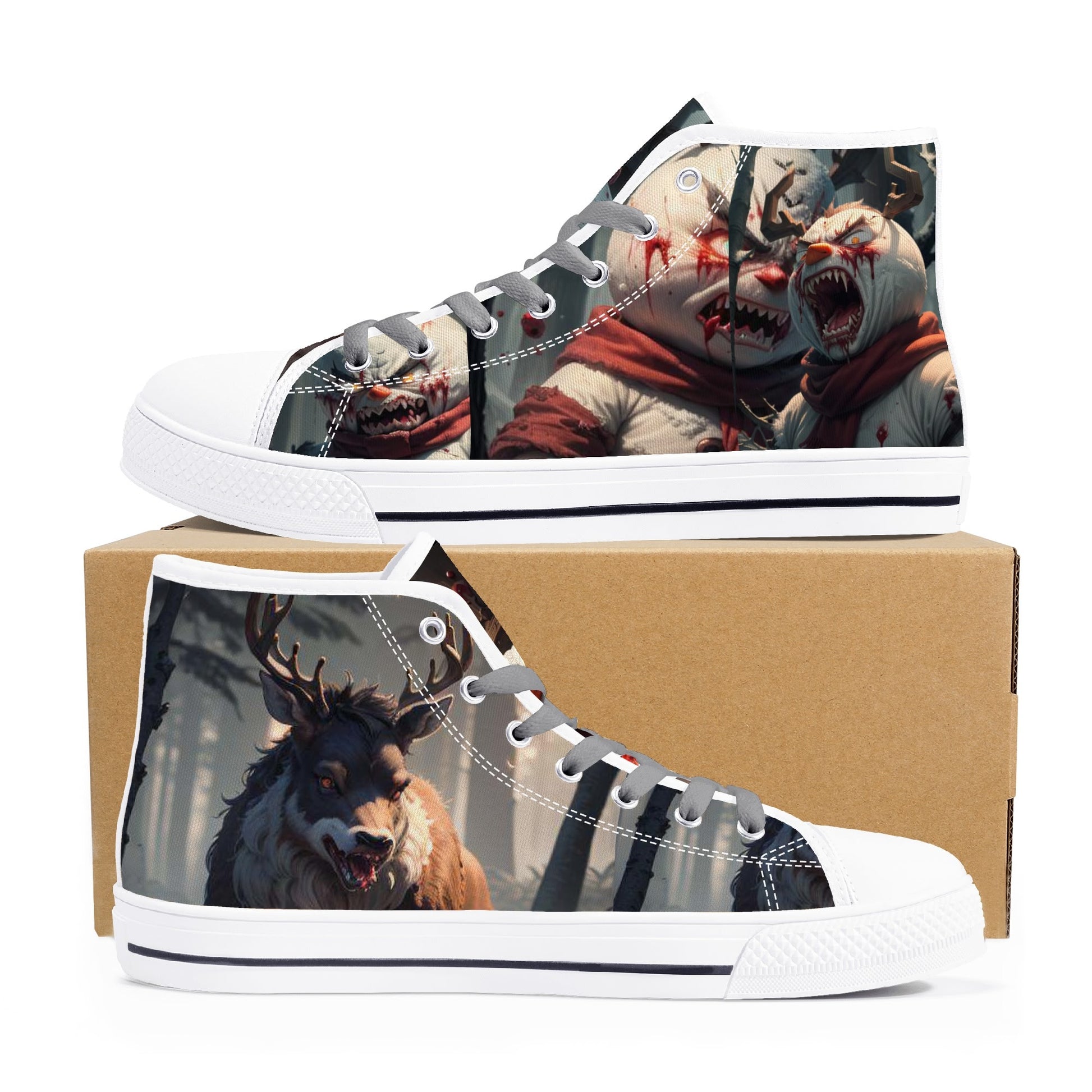 Stand out  with the  Frostys Revenge Womens High Top Canvas Shoes  available at Hey Nugget. Grab yours today!